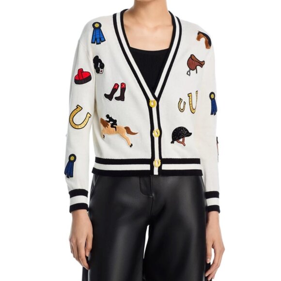 Alice and Olivia Bradley Equestrian Cardigan - Picture 1 of 4
